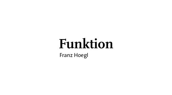 Funktion